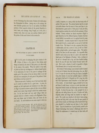 An Inquiry into the Nature and Causes of the Wealth of Nations. 2 Vols.