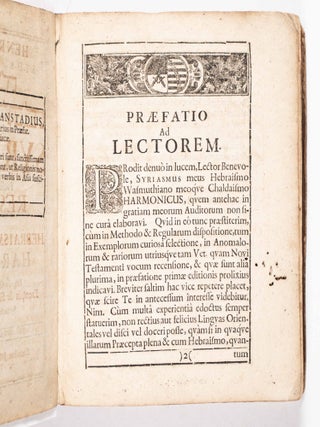 Syriasmus Facilitati & Integritati suae Restitutus, Simulqve Hebraismo et Chaldaismo Harmonicus, Ac Regulis Qvinqvaginta absolutus. Exemplis & Singularibus qvibusvis Versionis Syriacae Vet. & Novi Test. summo studio annotatis.