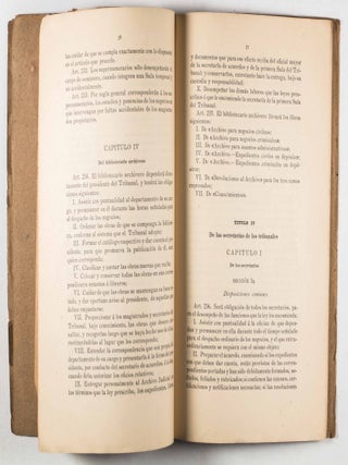 Reglamento de la Ley Organica de Tribunales, Para el Distrito Federal, El Partido Norte De la Baja California Y el Territorio De Quintana Roo (Regulations of the Organic Law of Courts, for the Federal District, the Northern Part of Baja California and the Territory of Quintana Roo)