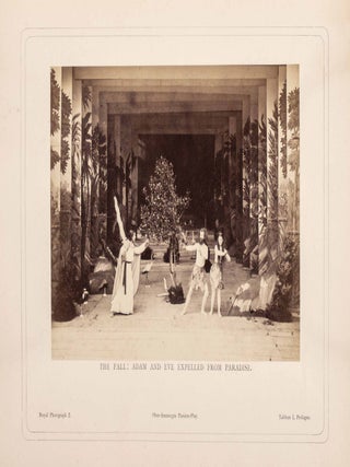 Album of the Passion-Play at Ober-Ammergau. Being Sixty Albumen Prints of the Scenes and Tableaux of the Passion-Play, Taken by Command of His Majesty King Ludwig II. of Bavaria, by the Court-Photographer Albert, of Munich; A Series of Etchings, in Heliotype, from the Pen and Ink drawings of "The Homes of Ammergau," by Eliza Greatorex, and Engravings on Wood. (Being the first complete photo documentaiton of the "Passion Play")