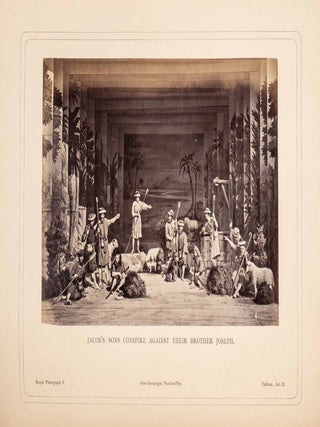 Album of the Passion-Play at Ober-Ammergau. Being Sixty Albumen Prints of the Scenes and Tableaux of the Passion-Play, Taken by Command of His Majesty King Ludwig II. of Bavaria, by the Court-Photographer Albert, of Munich; A Series of Etchings, in Heliotype, from the Pen and Ink drawings of "The Homes of Ammergau," by Eliza Greatorex, and Engravings on Wood. (Being the first complete photo documentaiton of the "Passion Play")