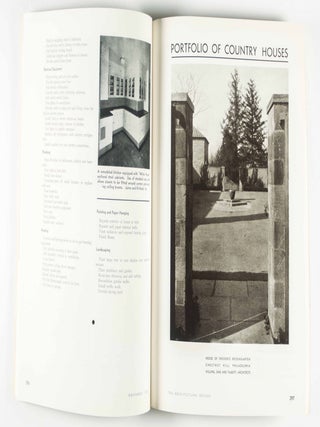 The Architectural Record. Country House Number. Vol. 72 No. 5, November, 1932