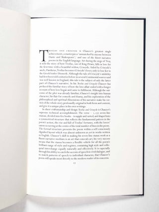 Troilus and Criseyde by Geoffrey Chaucer Edited by Arundell Del Re With Wood Engravings by Eric Gill. 2 Vols. in Slipcase