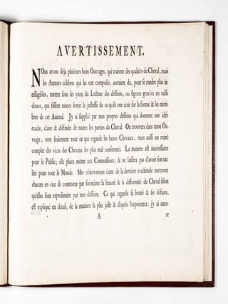 Anti-Maquignonage Pour Eviter La Surprise Dans L'Emplette Des Chevaux; Ou L'On Traite De Leur Perfection Et De Leurs Defauts (To Avoid Surprises When Buying Horses. Their Perfection And Defects)