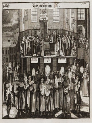 Jüdisches Ceremoniel oder Beschreibung derjenigen Gebräuche, welche die Juden so wol inn-als ausser dem Tempel, bey allen und jeden Fest-Tagen, im Gebet, bey der Beschneidung, bey Hochzeiten, Auslösung der Erst-Geburt, im Sterben, bey der Begräbnüß und dergleichen, in acht zu nehmen pflegen. (Jewish Ceremonies or Description of those Customs Jews Observe, within and outside the Temple, at Circumcisions, Marriages, First-Birth, when Passing Away, during Burials and such)