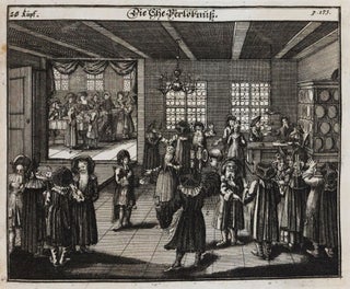 Jüdisches Ceremoniel oder Beschreibung derjenigen Gebräuche, welche die Juden so wol inn-als ausser dem Tempel, bey allen und jeden Fest-Tagen, im Gebet, bey der Beschneidung, bey Hochzeiten, Auslösung der Erst-Geburt, im Sterben, bey der Begräbnüß und dergleichen, in acht zu nehmen pflegen. (Jewish Ceremonies or Description of those Customs Jews Observe, within and outside the Temple, at Circumcisions, Marriages, First-Birth, when Passing Away, during Burials and such)