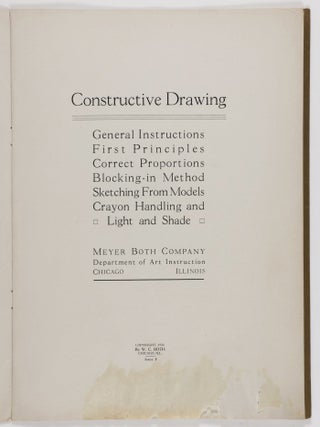 Four Meyer Both Company Booklets of Art Instructions: Booklet Construction&ndash;Design&ndash;Merchandise Illustration&ndash;Constructive Drawing