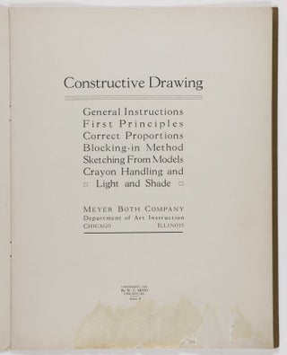 Four Meyer Both Company Booklets of Art Instructions: Booklet Construction–Design–Merchandise Illustration–Constructive Drawing