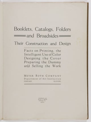 Four Meyer Both Company Booklets of Art Instructions: Booklet Construction&ndash;Design&ndash;Merchandise Illustration&ndash;Constructive Drawing