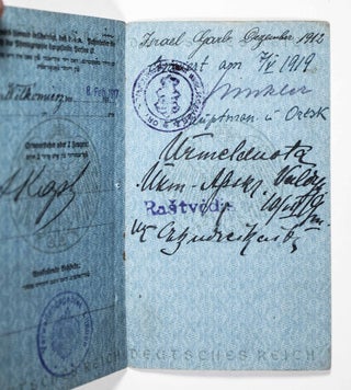 Passport Issued by the Deutsche Verwaltung im Gebiet des Oberbefehlshabers Ost (W.W.I. Passport Issued to Lithuanian Jewish Woman)