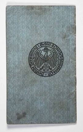 Passport Issued by the Deutsche Verwaltung im Gebiet des Oberbefehlshabers Ost (W.W.I. Passport Issued to Lithuanian Jewish Woman)