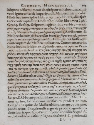 Tiberias sive Commentarius Masoreticus