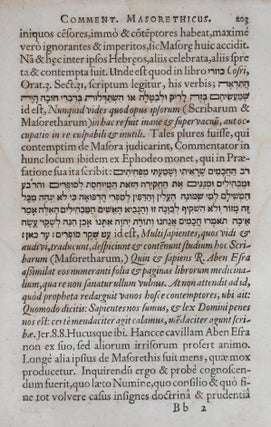 Tiberias sive Commentarius Masoreticus