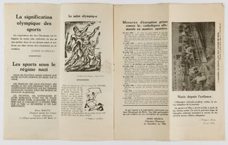 Propagande et Realite - Allemagne IVèmes Jeux Olympiques D'Hiver du 6 au 16 Février 1936 Garmisch-Partenkirchen (Propaganda and Reality. The IV. Olympic Games from February 6–16, 1936 at Garmisch-Partenkirchen)