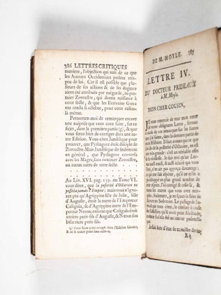 Histoire Des Juifs, Et Des Peuples Voisons, Depuis la Décadence des Royaumes d'Israel & de Juda, jufqu'à la mort de Jesus-Christ. (History of the Jews, and of its neighboring peoples, from the decadence of the Kingdoms of Israel & Judea to the death of Jesus-Christ) 6 Vols.
