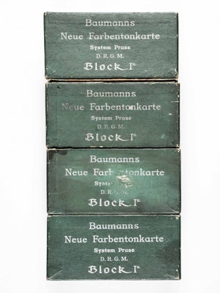 Baumanns Neue Farbtonkarte System Prase D.R.G.M. Block Ia (Four Boxes With 1325 Color Tone Cards System Prase)