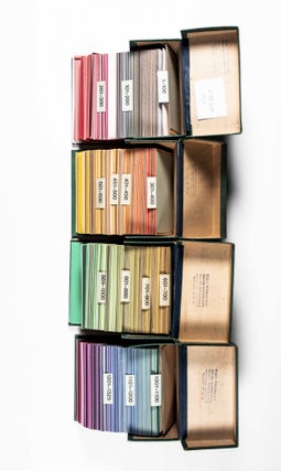 Baumanns Neue Farbtonkarte System Prase D.R.G.M. Block Ia (Four Boxes With 1325 Color Tone Cards System Prase)