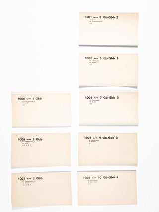 Baumanns Neue Farbtonkarte System Prase D.R.G.M. Block Ia (Four Boxes With 1325 Color Tone Cards System Prase)