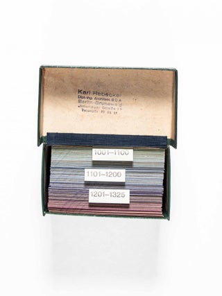 Baumanns Neue Farbtonkarte System Prase D.R.G.M. Block Ia (Four Boxes With 1325 Color Tone Cards System Prase)
