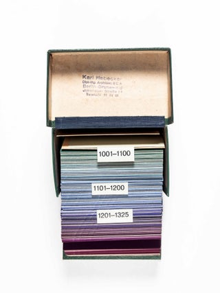 Baumanns Neue Farbtonkarte System Prase D.R.G.M. Block Ia (Four Boxes With 1325 Color Tone Cards System Prase)