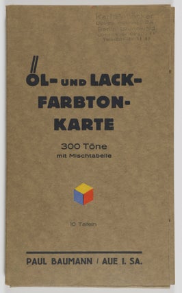 Item #47863 Öl- und Lack- Farbtonkarte. 10 Tafeln (Oil and Lacquer Color Tone Cards. 10 Plates)....