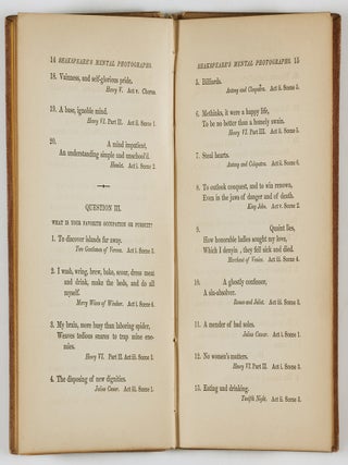 Shakespeare's Mental Photographs