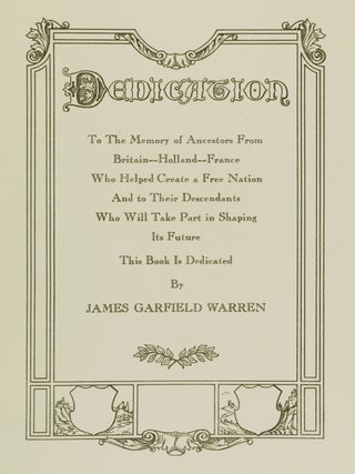 Warren-Remick and Allied Families. A Genealogical Outline With Biographical Notes