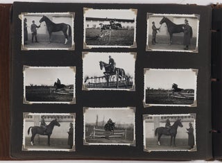 WW II Equestrian Album of the German Cavalry Captain Konrad Bensberg. A Collection of 252 Original Silver Gelatin Prints