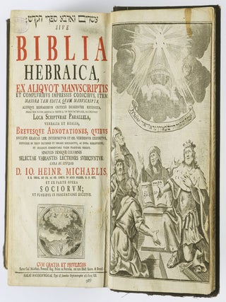 Biblia Hebraica, ex aliquot manuscriptis et compluribus impressis codicibus....Selectae variantes lectiones subiiciuntur