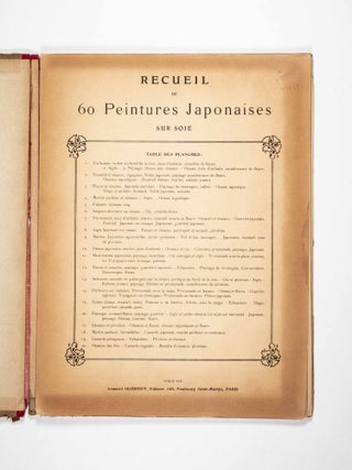 Recueil de 60 Peintures Japonaises Sur Soie (Collection of 60 Japanese Paintings on Silk)