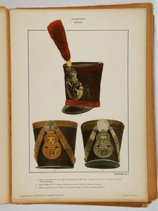 Les Coiffures de L'Arm&eacute;e Fran&ccedil;aise. Revue Mensuelle Illustr&eacute;e (French Army Headgear. Illustrated Monthly Magazine) 18 Issues [ PLATES HAND COLORED]
