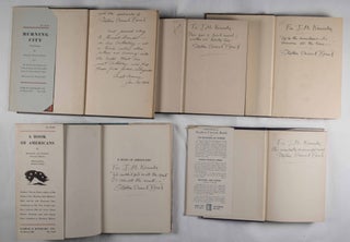 A Collection of 10 Inscribed and 1 Signed Work. First or limited editions housed in custom half leather slipcases with linen chemises.