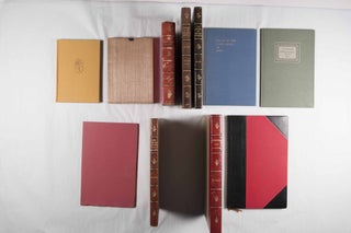 A Collection of 10 Inscribed and 1 Signed Work. First or limited editions housed in custom half leather slipcases with linen chemises.