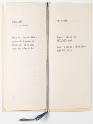 Herrenvolk. 26 Epigramü O Teutonskych Spasitelich Sveta. Psano V Letech 1939–45 (Master race. 26 Epigrams about the Teutonic Saviors of the World. Written from 1939–45)