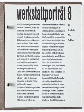 Werkstattporträt I, II, III (Complete - Including 154 Photographs by Albert Renger-Patzsch)