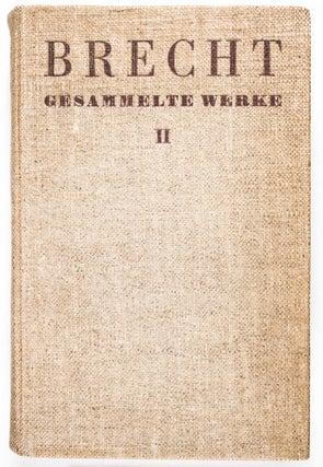 Item #48166 Gesammelte Werke Band II (Collected Works Vol. II) The set is complete in two...