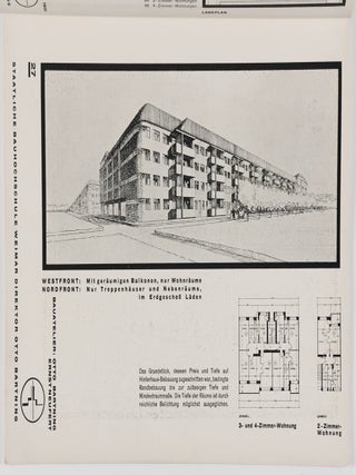 Staatliche Bauhochschule Weimar. Aufbau und Ziel (State Architecture Academy Weimar. Structure and Goal)