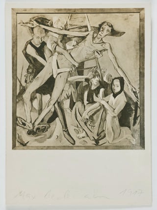 Item #48271 Kreuzabnahme [PRINTED PHOTO-POSTCARD FROM THE ENTARTETE KUNST EXHIBITION, SIGNED BY...