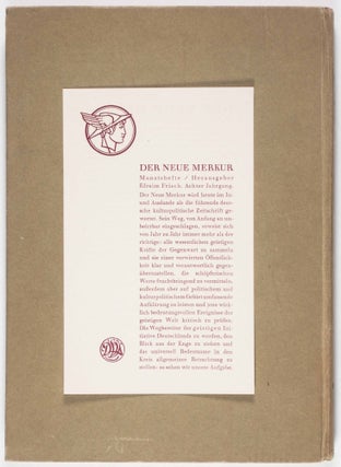 Die Form ohne Ornament. Werkbundausstellung 1924 (Form Without Ornament. Werkbund Exhibition 1924)
