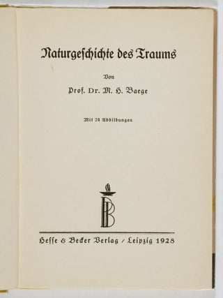 Naturgeschicte des Traumes