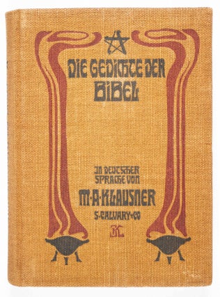 Item #48411 Die Gedichte der Bibel in deutscher Sprache II. Teil Der Psalter (Poems of the Bible...