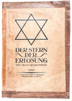 Item #48418 Der Stern der Erlösung (The Star of Redemption). Franz Rosenzweig