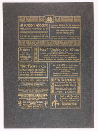 Dokumente des Modernen Kunstgewerbes. Chefs D'Oeuvre de L'Art Décoratif Moderne (Documents of Modern Decorative Arts)