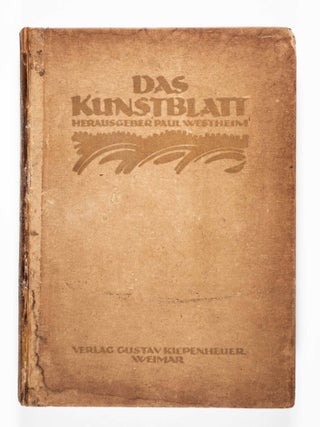 Das Kunstblatt. Vol. I. 12 Issues [Six original lithographs and four original woodcuts]