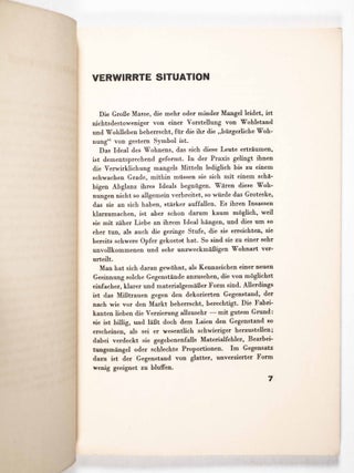 Zweckmässiges Wohnen für jedes Einkommen (Appropriate Living for Every Income)