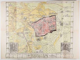 Item #48478 Guide-Map of Jerusalem. Bernhard Gauer, mapmaker and
