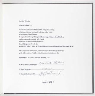Jaroslav Rössler – Edice Portfolio (I.) [SIGNED]