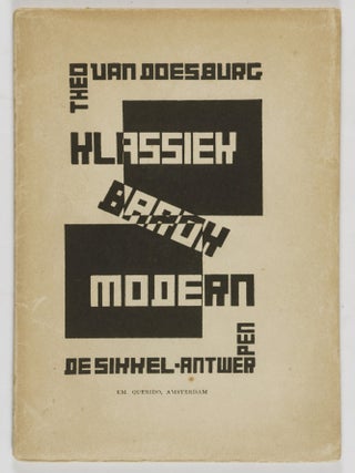 Item #48592 Klassiek-Barok-Modern. Theo van Doesburg