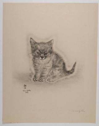 A Book of Cats, Being Twenty Drawings by Foujita [UNIQUE COPY, WIYH THE ADDITIONAL SUITE OF PLATES, THREE SIGNED IN PENCIL]