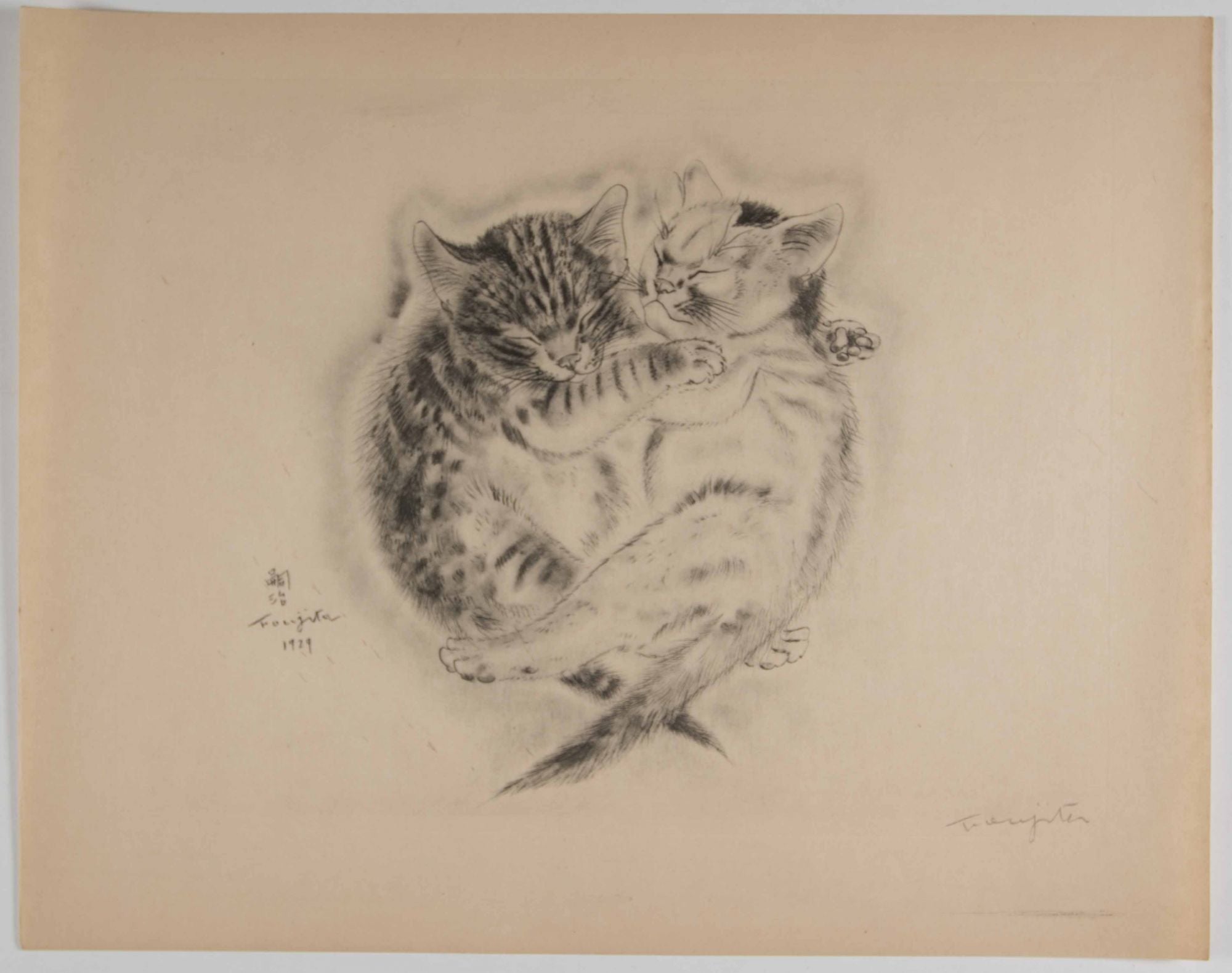 A Book of Cats, Being Twenty Drawings by Foujita UNIQUE COPY, WIYH